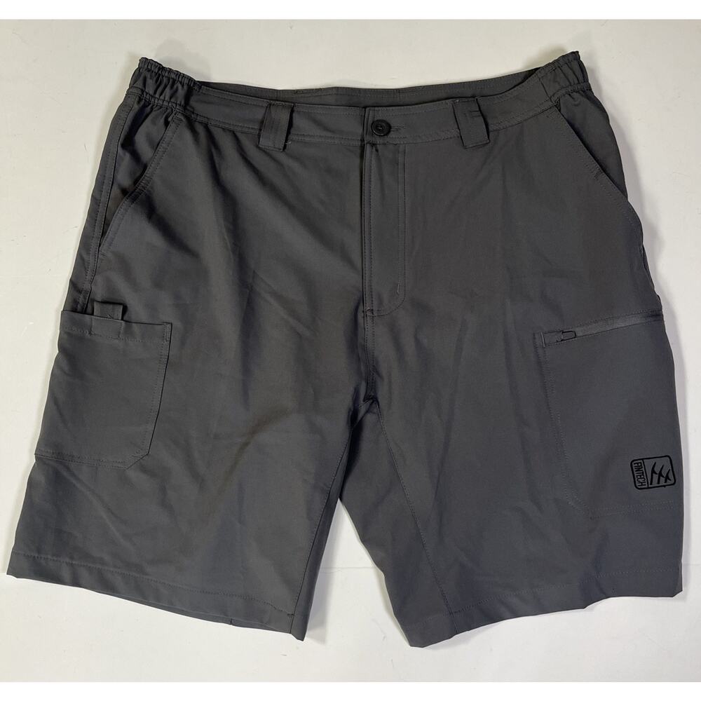 Fintech Submariner Woven Shorts Mens XL Gray 4-Way Stretch Waistband 36X10